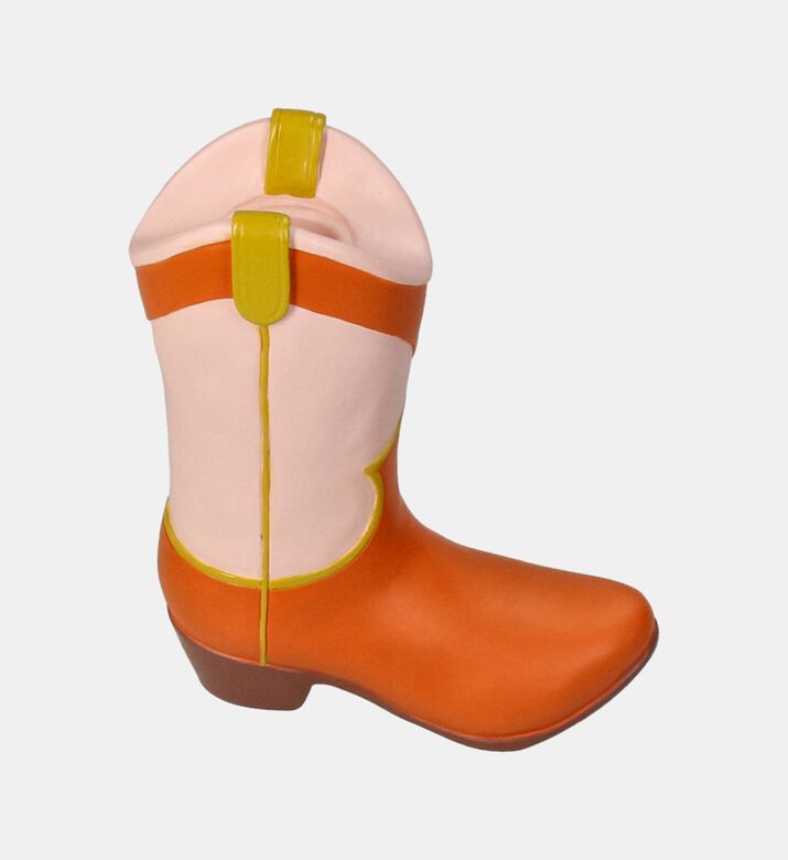 Cowboy Boot Polyresin Candle Stick
