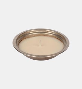 Nour Bougie Ourika Nickel Candle, Gold, 8.5-cm, Packshot View