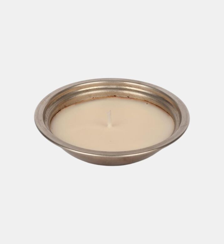 Nour Bougie Ourika Nickel Candle, Gold, 8.5-cm, Packshot View