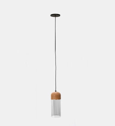 Charlie Glass Wood Pendant Lamp