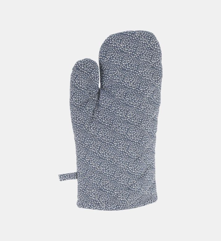 Home Deco and More Quilted Design Kitchen Glove, Blue, Packshot View