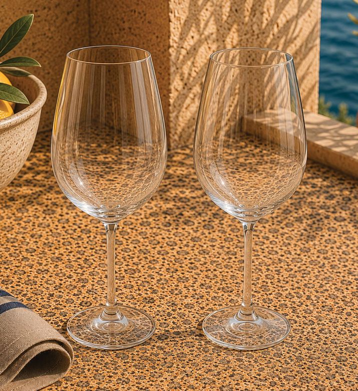 Home Deco and More Classic 2-piece Wine Glass Set, Packshot View