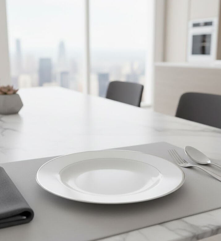 Guy Degrenne Galon Platine Round Soupplate, Packshot View