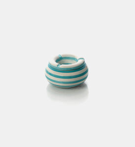 Stoneware Striped Ashtray