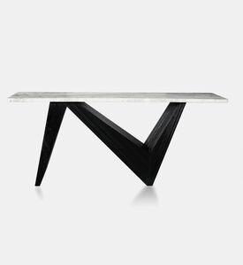 Home Deco and More Alaska Marble Wood Console Table, Packshot View