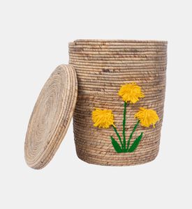 Seagrass Floral Elongated Basket