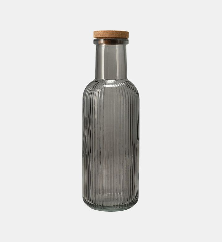 Cork Lid Glass Drinking Bottle