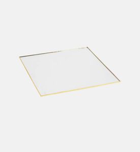 Home Deco and More Metal Glass Square Mirror, Packshot View