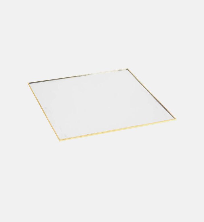 Home Deco and More Metal Glass Square Mirror, Packshot View