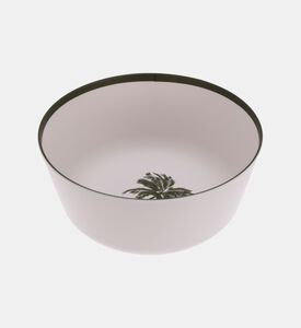 Melamine Palm Tree-print Round Bowl