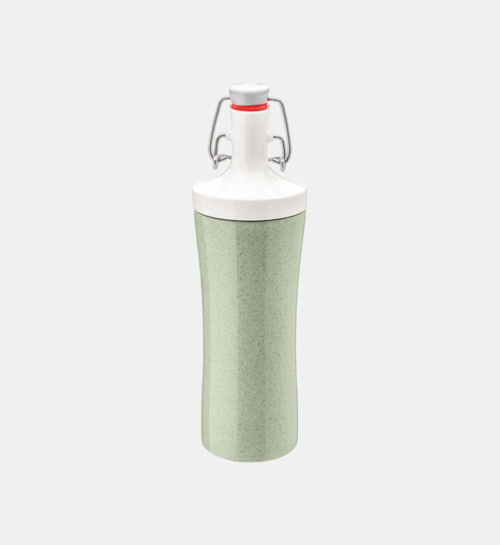 Koziol Geschenk To Go Organic Plastic Water Bottle, Green, 425-ml, Packshot View