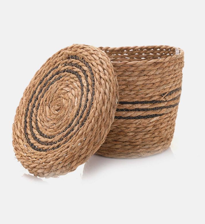 Cattail Leaf Round Basket Cattail Leaf Round Basket