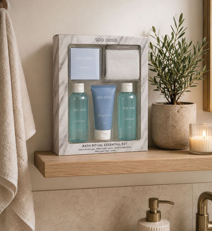 Home Deco and More Spa Oasis 5-piece Bath Set, Packshot View