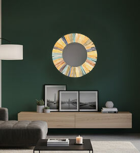 Home Deco and More Straw Grass Embellished Mirror, Packshot View