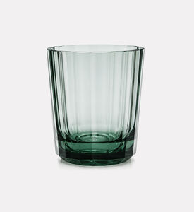 Home Deco and More Clear Stripes Tumbler, Green, Packshot View