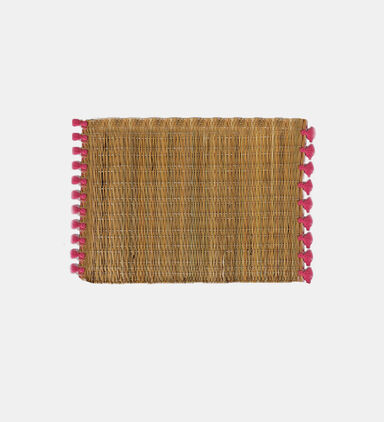 Placemat Straw With Tassels - 30 X 40 Cm