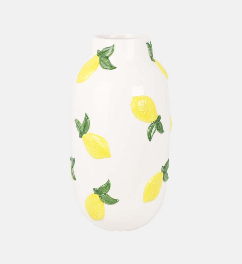Porcelain Lemons Design Vase