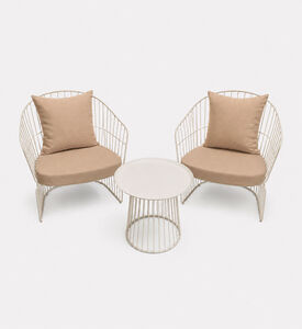 Home Deco and More Fresco White Patio Set, Packshot View