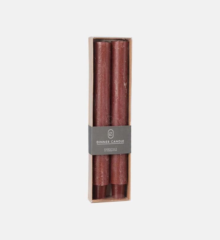 Cylindrical Thin Candles 2-piece Set