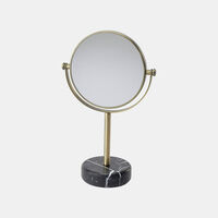 Nero Marble Metal Magnifying Mirror
