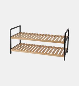 Bamboo 2-layer Shoe Rack