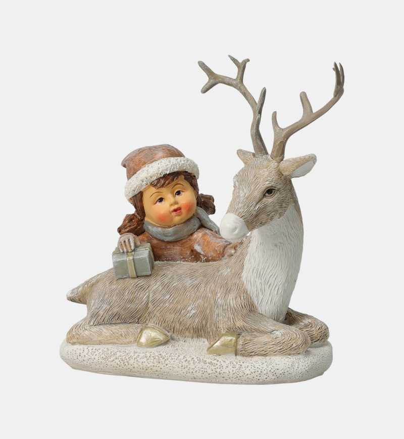 Kid Reindeer Figurine