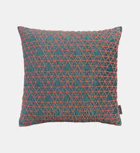 Home Deco and More Twinkle Embroidered Velvet Cushion, Packshot View