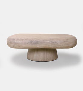 Home Deco and More Pebble Acacia Wood Coffee Table, Packshot View