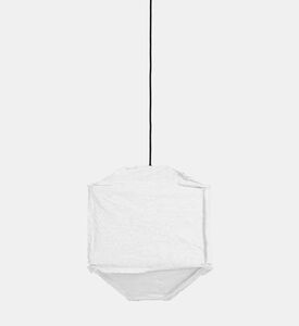 Light and Living Titan Fabric Rustic Hanging Lamp, White, 40x50-cm, Packshot View