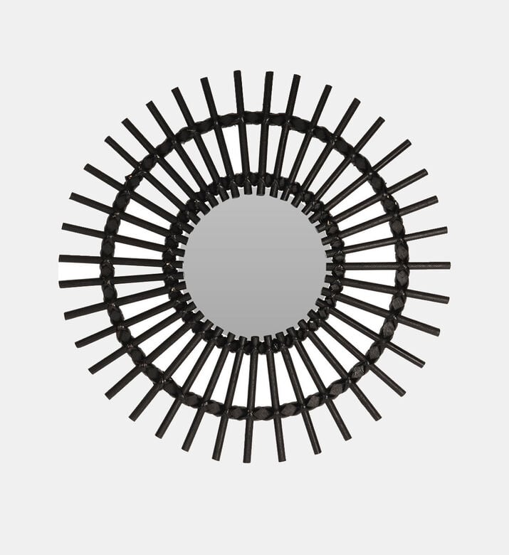 Home and Styling Rattan Round Mirror, Packshot View Home and Styling Rattan Round Mirror, Packshot View
