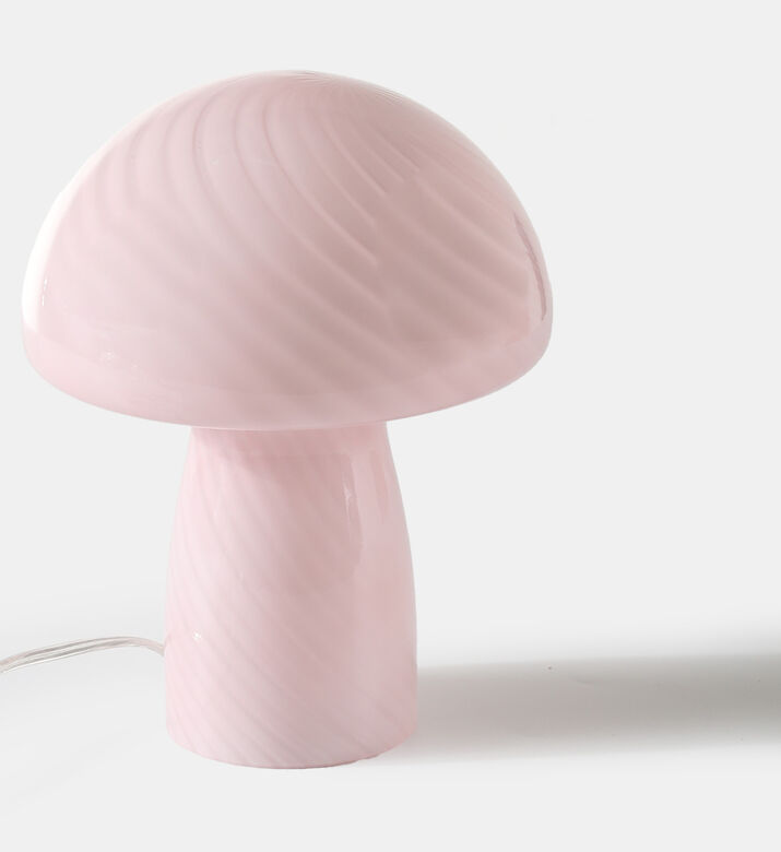 Glass Mushroom-shaped Table Lamp