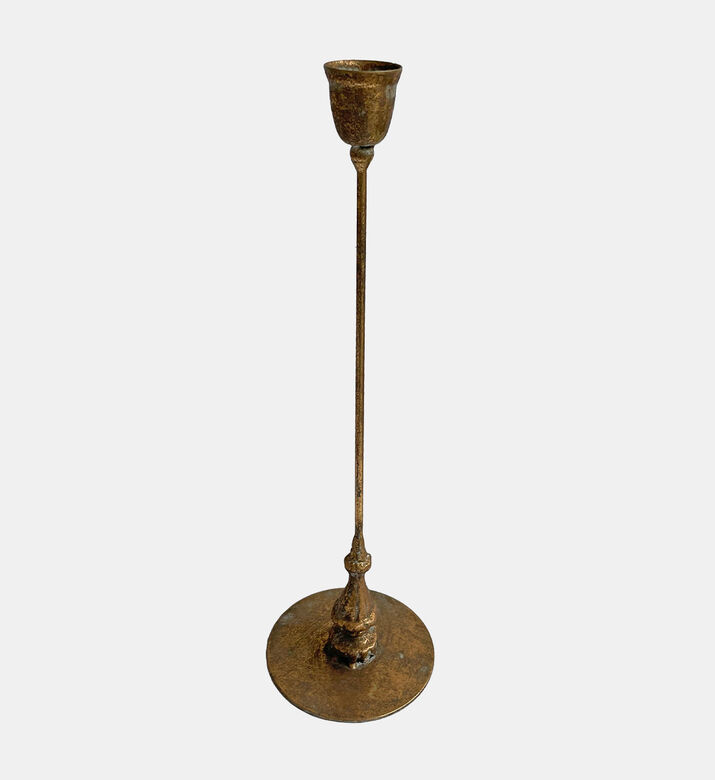 Antique Metal Candle Holder
