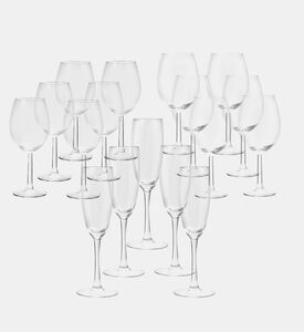 Excellent Houseware Wine And Champagne Glasses 18-piece Set, Transparent, 580-ml, Packshot View