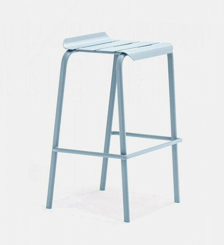 Ezeis Alicante Aluminum Bar Stool, Blue, Packshot View