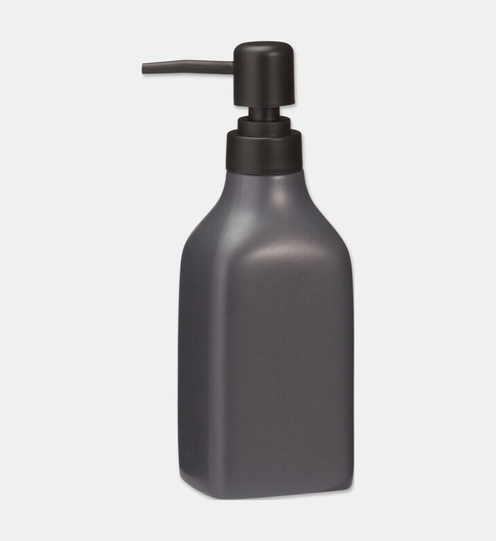 Home Deco and More Soap Dispencer Stoneware, Black, Packshot View