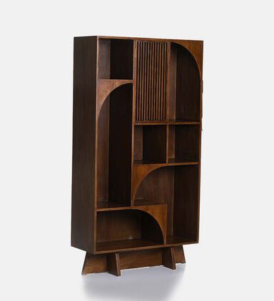 Pillar Mango Wood Books Rack
