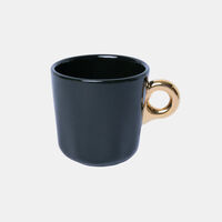 Porcelain Geometric Espresso Cup