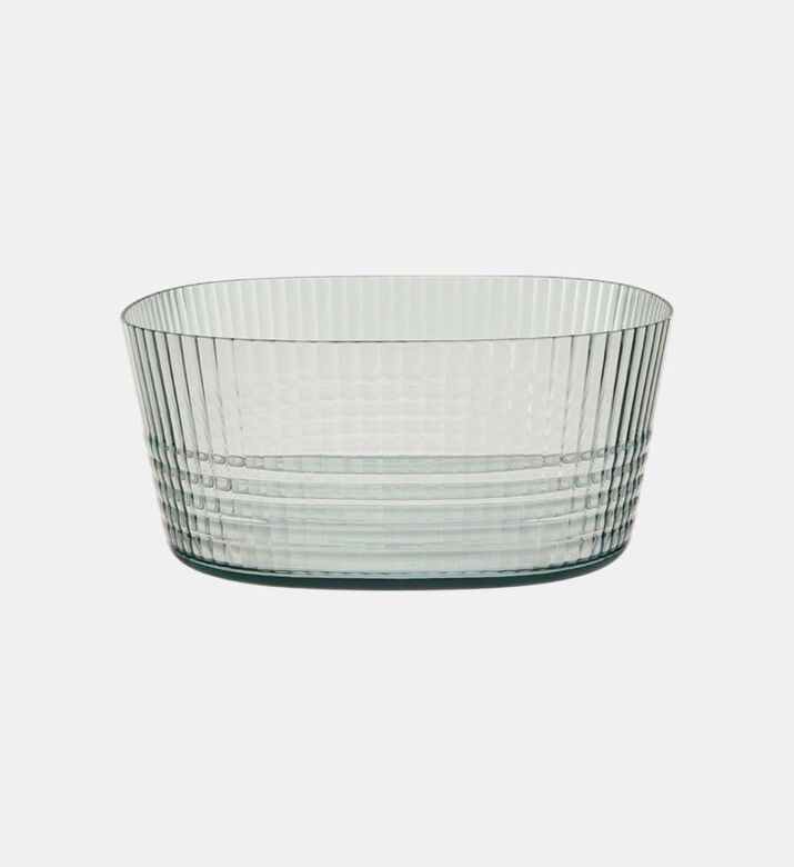 Home Deco and More Matrix Acrylic Salad Bowl, Green, Packshot View