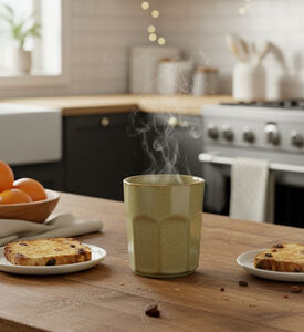 Home Deco and More Earthy-toned Long Structured Mug, Brown, Packshot View