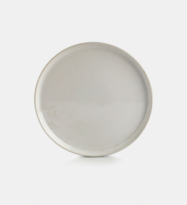 Ceramic Ribbed Round Plate