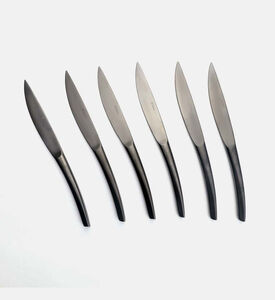 Guy Degrenne Monobloc Steak Knives 6-piece Set, Packshot View