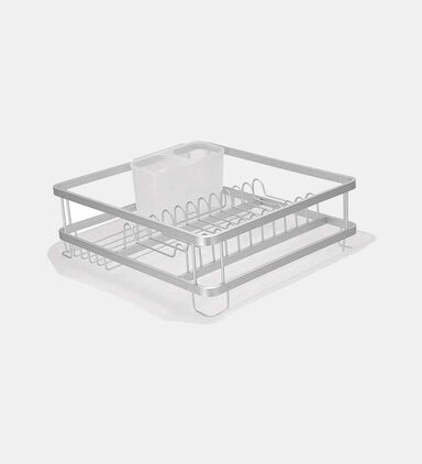Single Rack Aluminum Dish Drainer - 36.7 X 36 X 12 Cm