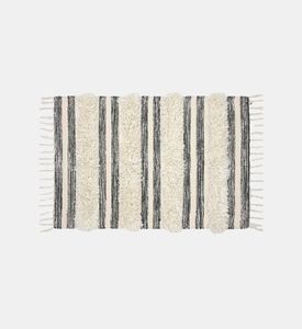 Home Deco and More Radika Fabric Square Fringe Rug, Packshot View