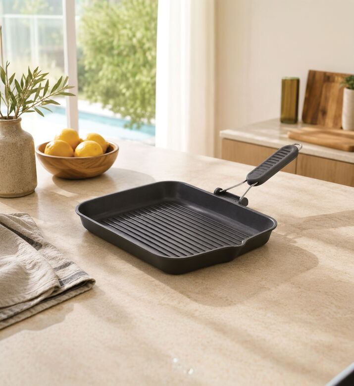 Risoli Granito Grill, Black, 33x26-cm, Packshot View