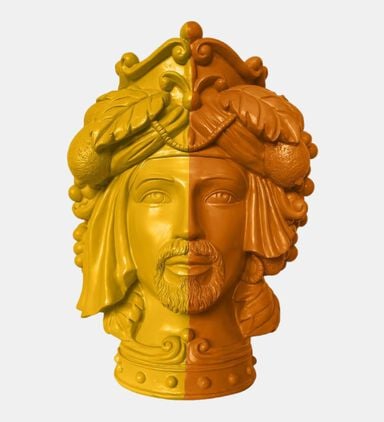 Teste Matte Man Face Sculpture