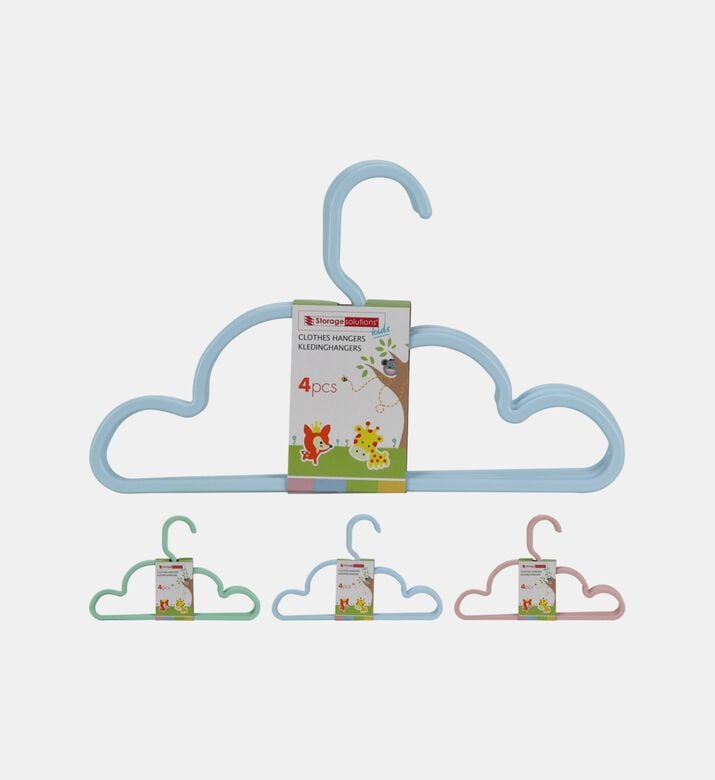 4-piece Plastic Clothes Hanger Set