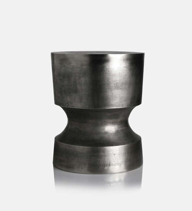 Axiom Antique Nickel Side Table