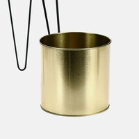 Small Metal Flower Pot