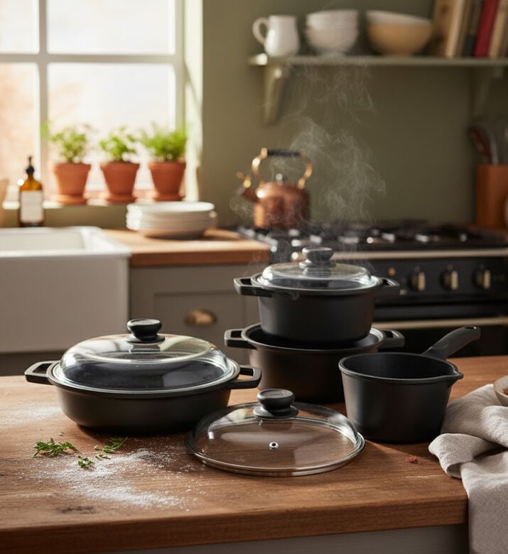 Risoli Non-stick Cookware 7-piece Set, Packshot View