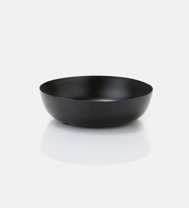 Metal Footed Raised Edge Round Tray